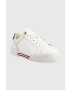 Tommy Hilfiger Кожени маратонки COURT SNEAKER GLOBAL STRIPES в бяло FW0FW07118 - Pepit.bg