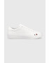 Tommy Hilfiger Кожени маратонки ELEVATED VULC LEATHER LOW в бяло FM0FM04418 - Pepit.bg