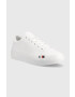 Tommy Hilfiger Кожени маратонки ELEVATED VULC LEATHER LOW в бяло FM0FM04418 - Pepit.bg
