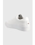 Tommy Hilfiger Кожени маратонки ELEVATED VULC LEATHER LOW в бяло FM0FM04418 - Pepit.bg