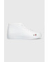 Tommy Hilfiger Кожени маратонки ELEVATED VULC LEATHER MID в бяло FM0FM04419 - Pepit.bg