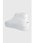 Tommy Hilfiger Кожени маратонки ELEVATED VULC LEATHER MID в бяло FM0FM04419 - Pepit.bg