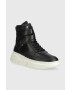 Tommy Hilfiger Кожени маратонки FW0FW06910 CHUNKY WARM SNEAKER HIGH в черно - Pepit.bg