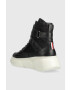 Tommy Hilfiger Кожени маратонки FW0FW06910 CHUNKY WARM SNEAKER HIGH в черно - Pepit.bg