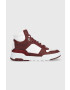 Tommy Hilfiger Кожени маратонки High Cut Basket Sneaker в бордо - Pepit.bg