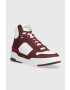 Tommy Hilfiger Кожени маратонки High Cut Basket Sneaker в бордо - Pepit.bg