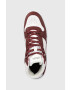 Tommy Hilfiger Кожени маратонки High Cut Basket Sneaker в бордо - Pepit.bg