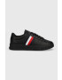 Tommy Hilfiger Кожени маратонки SUPERCUP LEATHER в черно FM0FM04706 - Pepit.bg