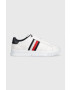 Tommy Hilfiger Кожени маратонки SUPERCUP LEATHER в бяло FM0FM04706 - Pepit.bg