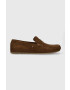 Tommy Hilfiger Кожени мокасини CASUAL HILFIGER SUEDE DRIVER в кафяво FM0FM04271 - Pepit.bg