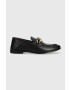 Tommy Hilfiger Кожени мокасини CHAIN LOAFER в черно с равна подметка - Pepit.bg