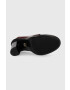 Tommy Hilfiger Кожени обувки с дебел ток Tommy Twist High Heel Loafer в бордо с висок ток - Pepit.bg