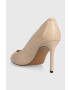 Tommy Hilfiger Кожени обувки с висок ток TH POINTY FEMININE PUMP В бежово FW0FW07000 - Pepit.bg