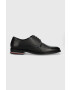 Tommy Hilfiger Кожени половинки обувки CORPORATE HILFIGER LEATHER SHOE в черно FM0FM04433 - Pepit.bg