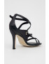 Tommy Hilfiger Кожени сандали Elevated Th High Heel в тъмносиньо - Pepit.bg