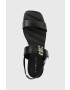 Tommy Hilfiger Кожени сандали HARDWARE FLAT SANDAL в черно FW0FW07094 - Pepit.bg