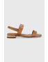 Tommy Hilfiger Кожени сандали HARDWARE FLAT SANDAL в кафяво FW0FW07094 - Pepit.bg