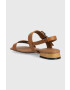 Tommy Hilfiger Кожени сандали HARDWARE FLAT SANDAL в кафяво FW0FW07094 - Pepit.bg