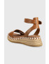 Tommy Hilfiger Кожени сандали LOW WEDGE SANDAL - Pepit.bg