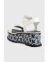 Tommy Hilfiger Кожени сандали NEW ARTISANAL FLATFORM в бяло с платформа - Pepit.bg