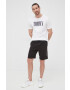 Tommy Hilfiger Къс панталон мъжки в черно - Pepit.bg