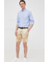 Tommy Hilfiger Ленен къс панталон Harlem в зелено - Pepit.bg