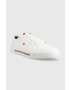 Tommy Hilfiger Ниски кецове CORE CORPORATE VULC CANVAS в бяло - Pepit.bg