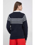Tommy Hilfiger Памучен суичър в тъмносиньо с десен - Pepit.bg