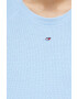 Tommy Hilfiger Памучен суичър в синьо с изчистен дизайн - Pepit.bg