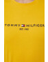 Tommy Hilfiger Памучна тениска в жълто - Pepit.bg