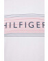 Tommy Hilfiger Памучна тениска в бяло с принт - Pepit.bg