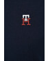 Tommy Hilfiger Памучна тениска в тъмносиньо - Pepit.bg
