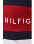 Tommy Hilfiger Памучна тениска в бяло с десен - Pepit.bg