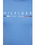 Tommy Hilfiger Памучна тениска в синьо с принт - Pepit.bg