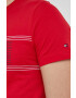 Tommy Hilfiger Памучна тениска в черно - Pepit.bg
