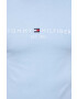 Tommy Hilfiger Памучна тениска в синьо с десен - Pepit.bg