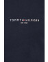 Tommy Hilfiger Памучна тениска в тъмносиньо с изчистен дизайн - Pepit.bg