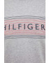 Tommy Hilfiger Памучна тениска в сиво с принт - Pepit.bg