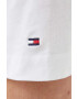 Tommy Hilfiger Памучна тениска в бяло с десен - Pepit.bg