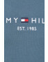 Tommy Hilfiger Памучна тениска в зелено с апликация - Pepit.bg