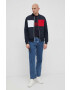 Tommy Hilfiger Памучна тениска с яка - Pepit.bg