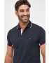 Tommy Hilfiger Памучна тениска с яка - Pepit.bg