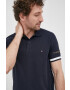 Tommy Hilfiger Памучна тениска с яка Icon - Pepit.bg