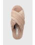 Tommy Hilfiger Пантофи Comfy Home Slippers With Straps в бежово - Pepit.bg