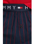 Tommy Hilfiger Пижама мъжка в червено с десен - Pepit.bg