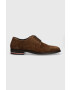 Tommy Hilfiger Половинки обувки от велур CORPORATE HILFIGER SUEDE SHOE в кафяво FM0FM04434 - Pepit.bg