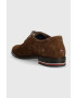 Tommy Hilfiger Половинки обувки от велур CORPORATE HILFIGER SUEDE SHOE в кафяво FM0FM04434 - Pepit.bg