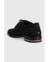 Tommy Hilfiger Половинки обувки от велур CORPORATE HILFIGER SUEDE SHOE в тъмносиньо FM0FM04434 - Pepit.bg