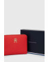 Tommy Hilfiger Портфейл дамски в червено - Pepit.bg
