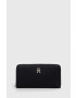 Tommy Hilfiger Портфейл дамски в черно - Pepit.bg